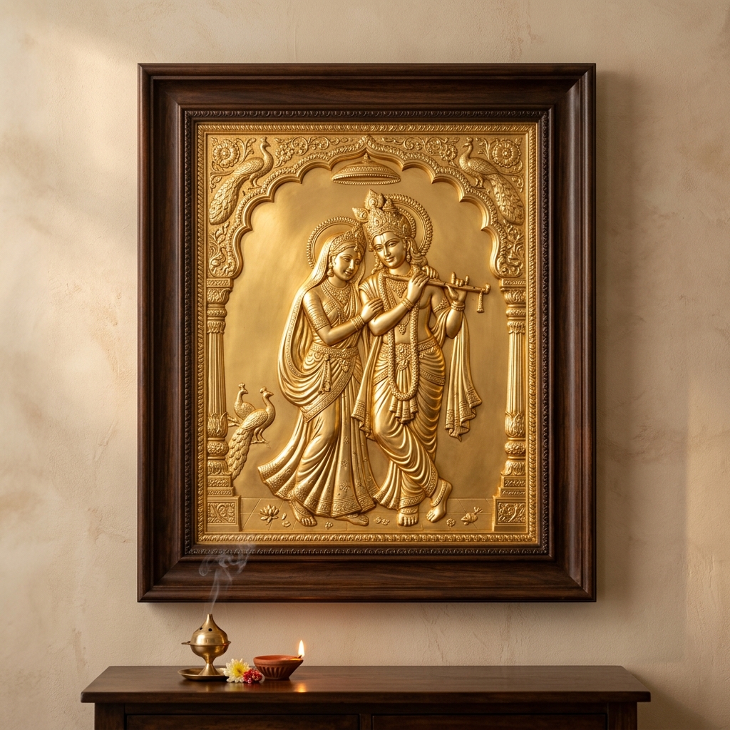 Radha Krishna Wall Frame