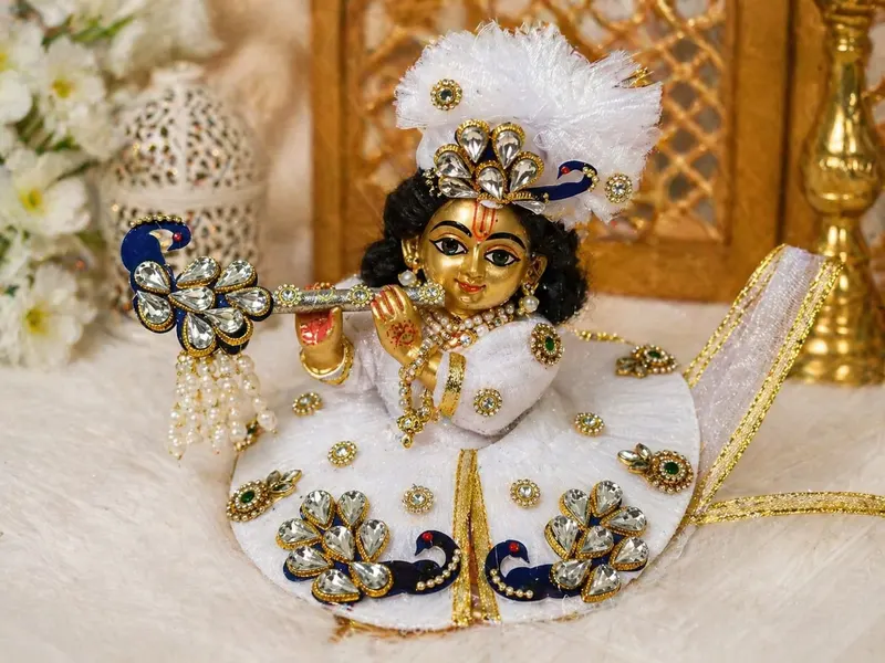 Laddu Gopal Embroidered Dress