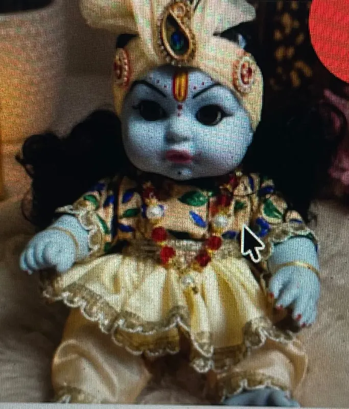 Silicon Laddu Gopal / Lala Deity (10 Inch)